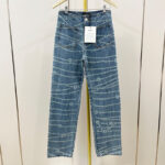 Trendy Pearl Chain Jeans For Women
