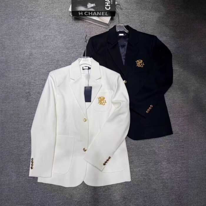 Gold Embroidery Blazer For Women - Image 1