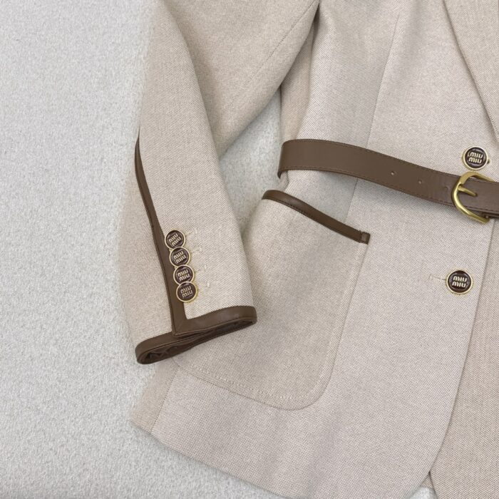 Casual Belted Blazer For Women - Image 3