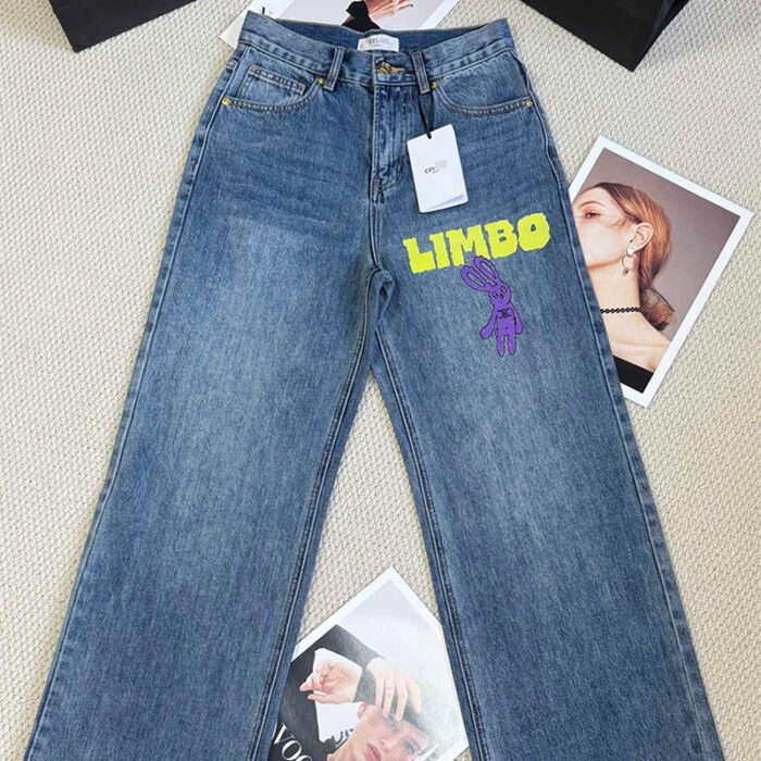 New High Waist Straight Leg Jeans For Women - Image 1