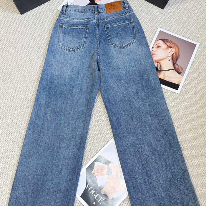 New High Waist Straight Leg Jeans For Women - Image 5