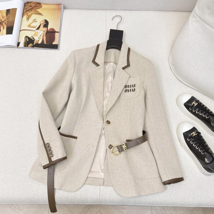 Casual Belted Blazer For Women - Image 5