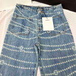 Trendy Pearl Chain Jeans For Women - Image 2