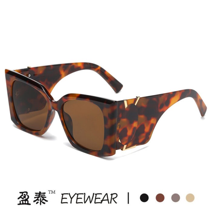 New European and American fashion retro large frame butterfly cat-eye sunglasses cross-border ins style versatile sunglasses women's high-end - Image 3