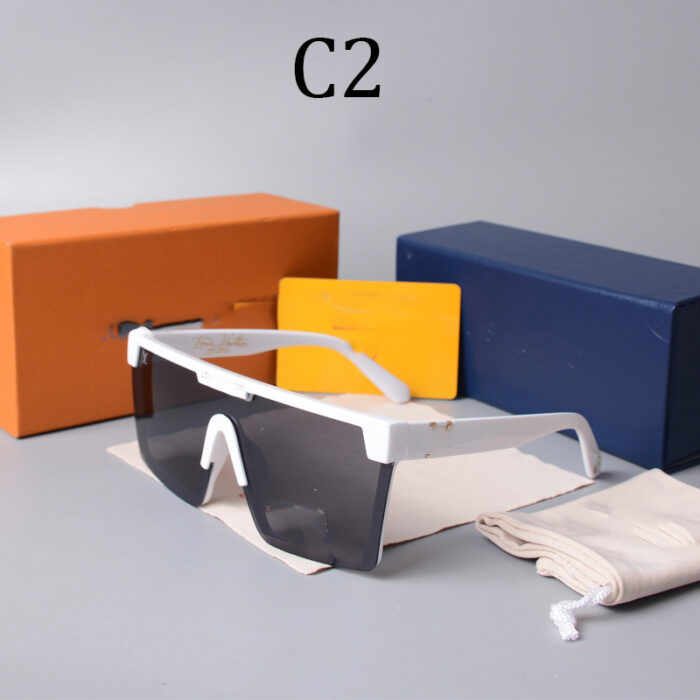Outdoor square printed sunglasses cross-border foreign trade sunglasses fashion trend glasses spot wholesale 1487 avant-garde - Image 1