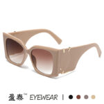 New European and American fashion retro large frame butterfly cat-eye sunglasses cross-border ins style versatile sunglasses women's high-end - Image 2