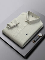 100% Cotton Striped Shirt For Men - Image 3