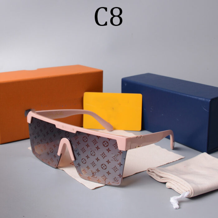 Outdoor square printed sunglasses cross-border foreign trade sunglasses fashion trend glasses spot wholesale 1487 avant-garde - Image 5