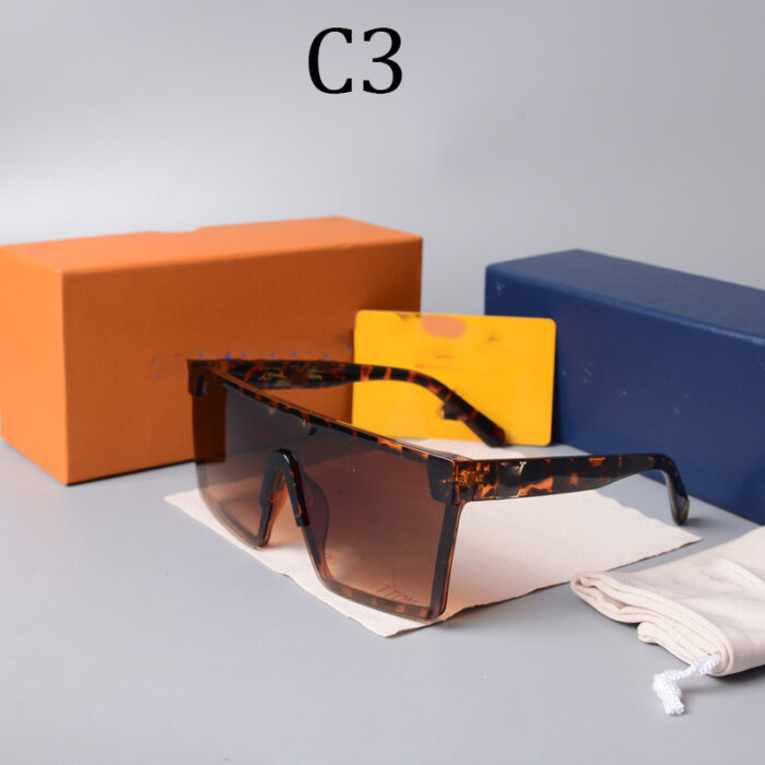 Outdoor square printed sunglasses cross-border foreign trade sunglasses fashion trend glasses spot wholesale 1487 avant-garde - Image 2