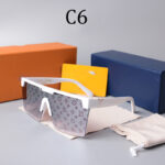 Outdoor square printed sunglasses cross-border foreign trade sunglasses fashion trend glasses spot wholesale 1487 avant-garde - Image 4