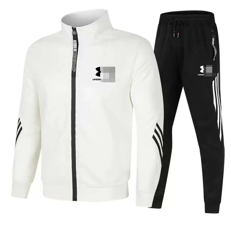 O1CN01l5tlwN1aKwhJlWIBK_2217289493312-0-cib.jpg Fashion Zipper Sports Tracksuits For Men - Image 1