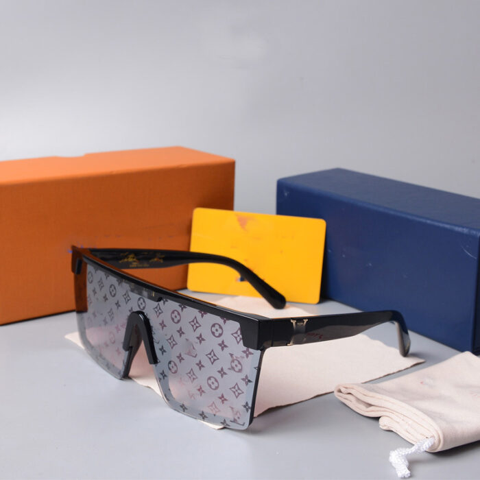 Outdoor square printed sunglasses cross-border foreign trade sunglasses fashion trend glasses spot wholesale 1487 avant-garde - Image 3