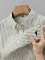 100% Cotton Striped Shirt For Men