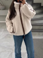 Warm Fleece Jacket For Women - Image 3