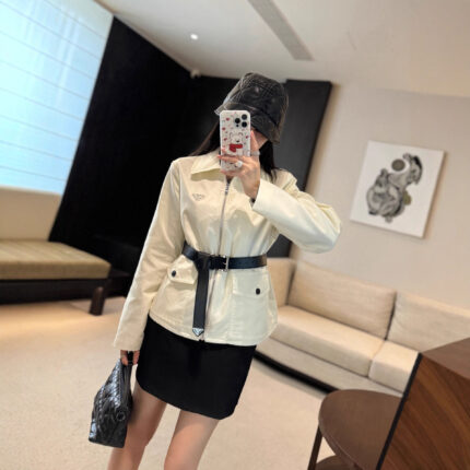 Basic Short Trench Coat For Women